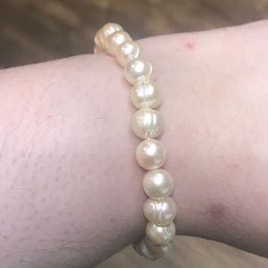 Ivory/cream freshwater pearl bracelet